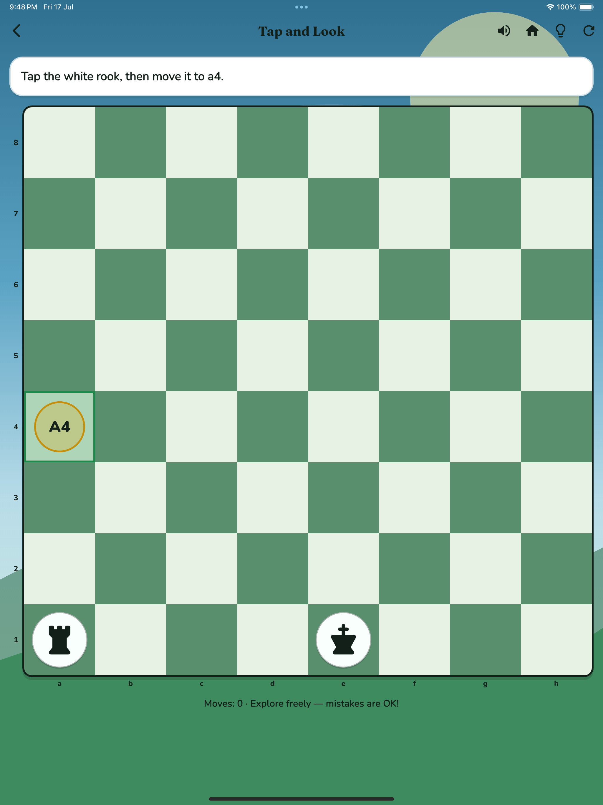 Castle Adventure Chess iPad chess puzzle screenshot 2
