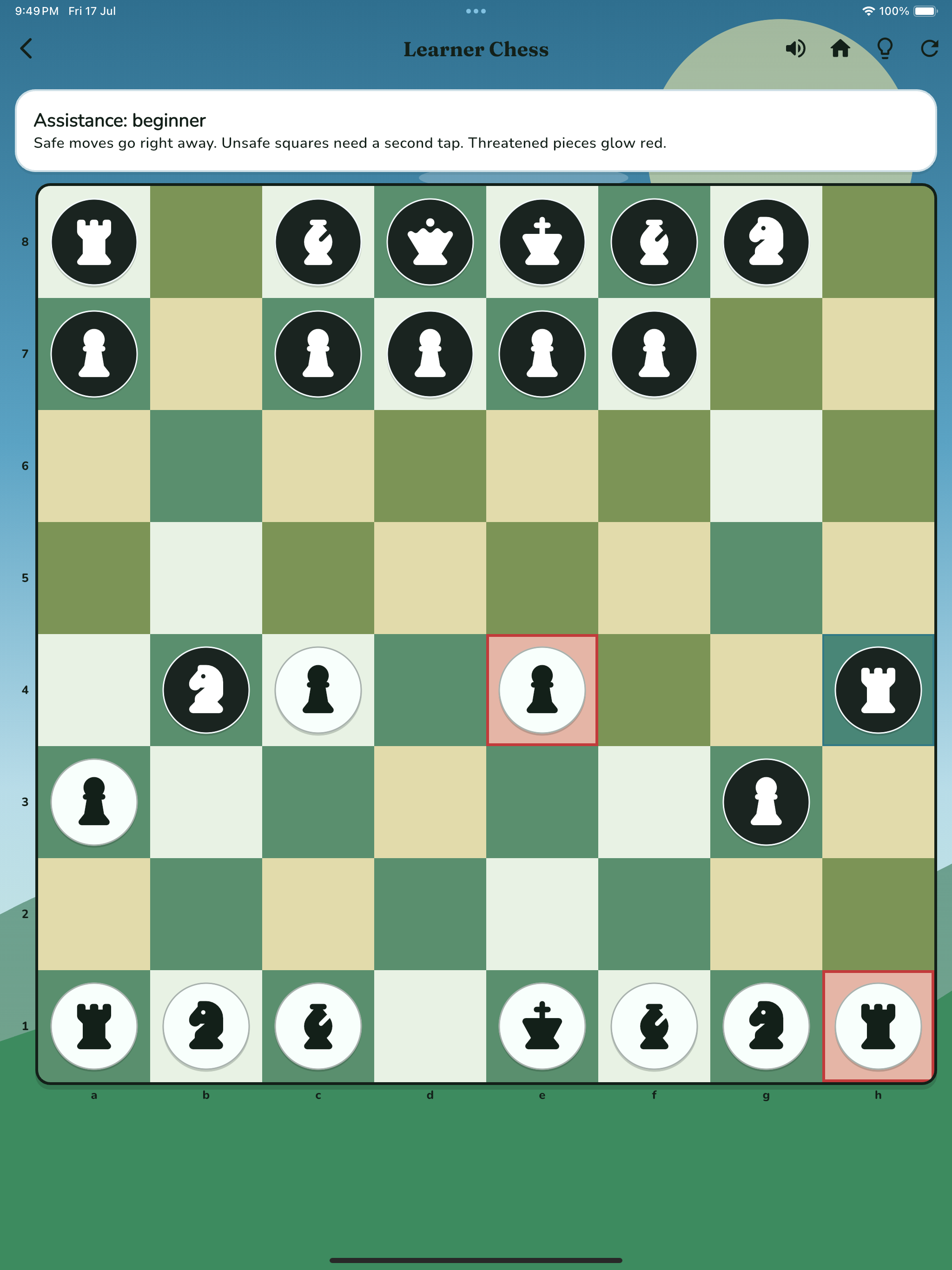 Castle Adventure Chess iPad play chess screenshot 4