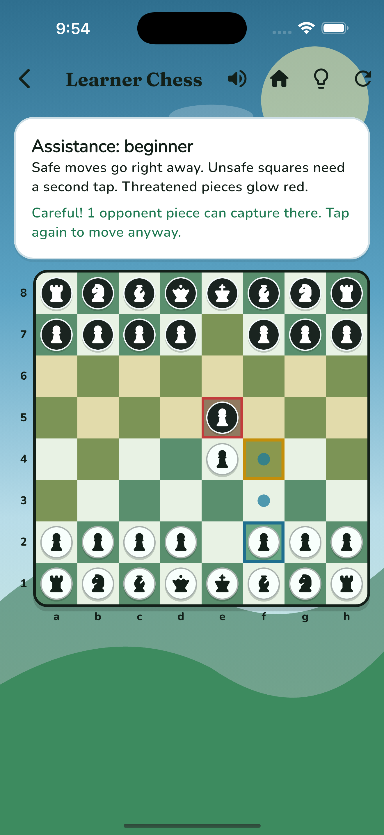 Castle Adventure Chess chess puzzles for children phone screenshot 3