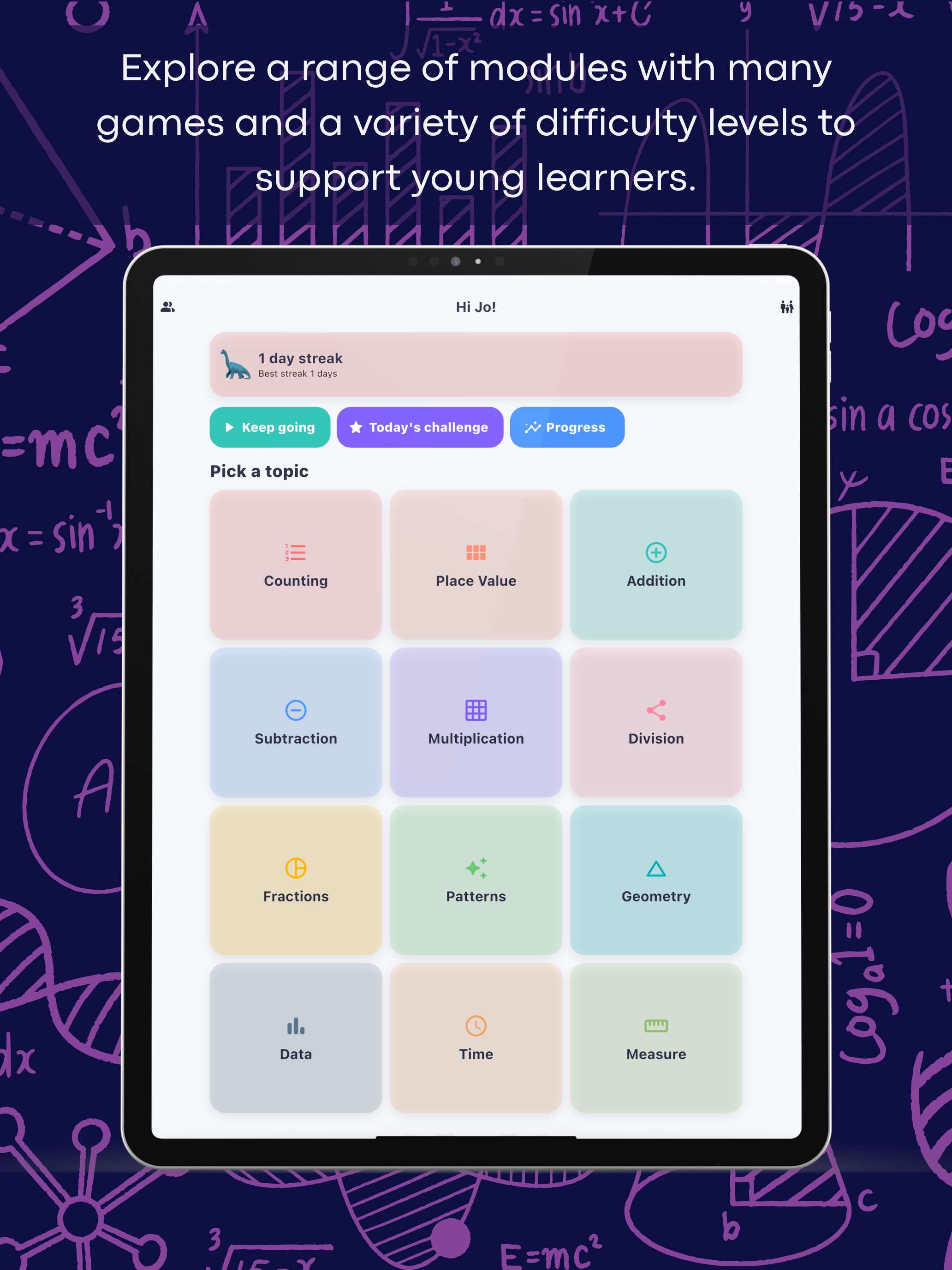 Maths For Kids iPad learning games screenshot 2
