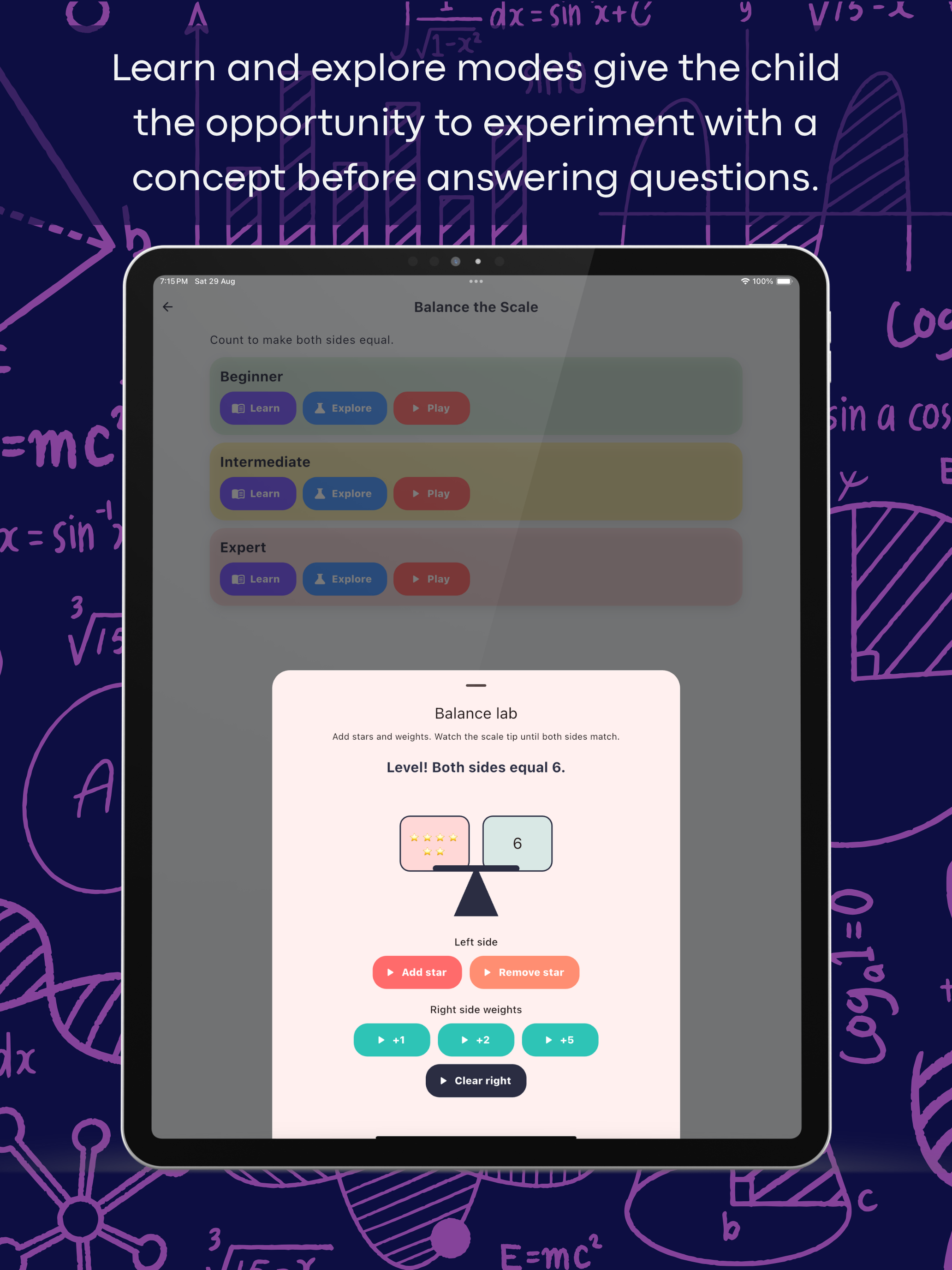 Maths For Kids iPad parent progress screenshot 3