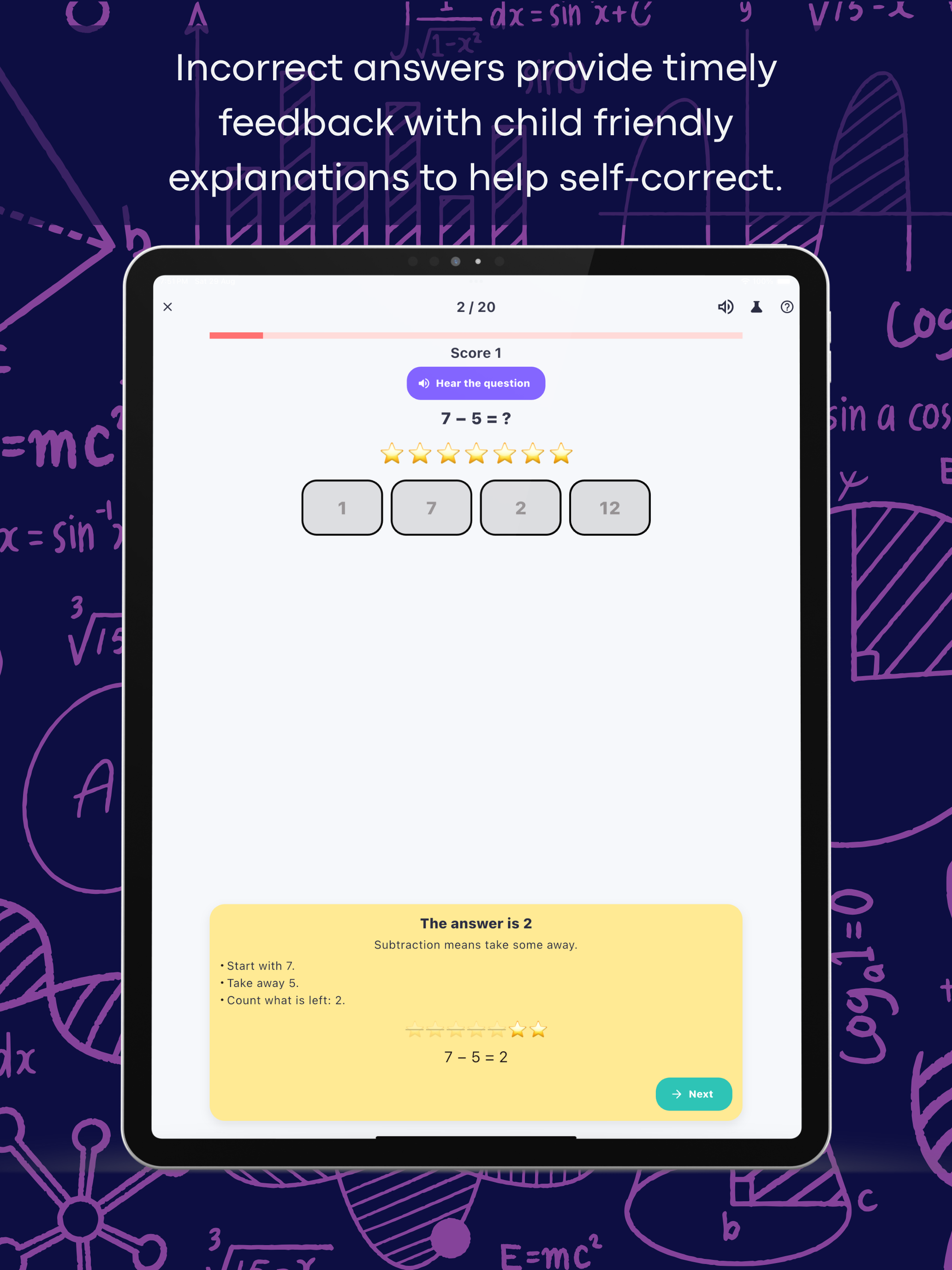 Maths For Kids iPad today’s challenge screenshot 7