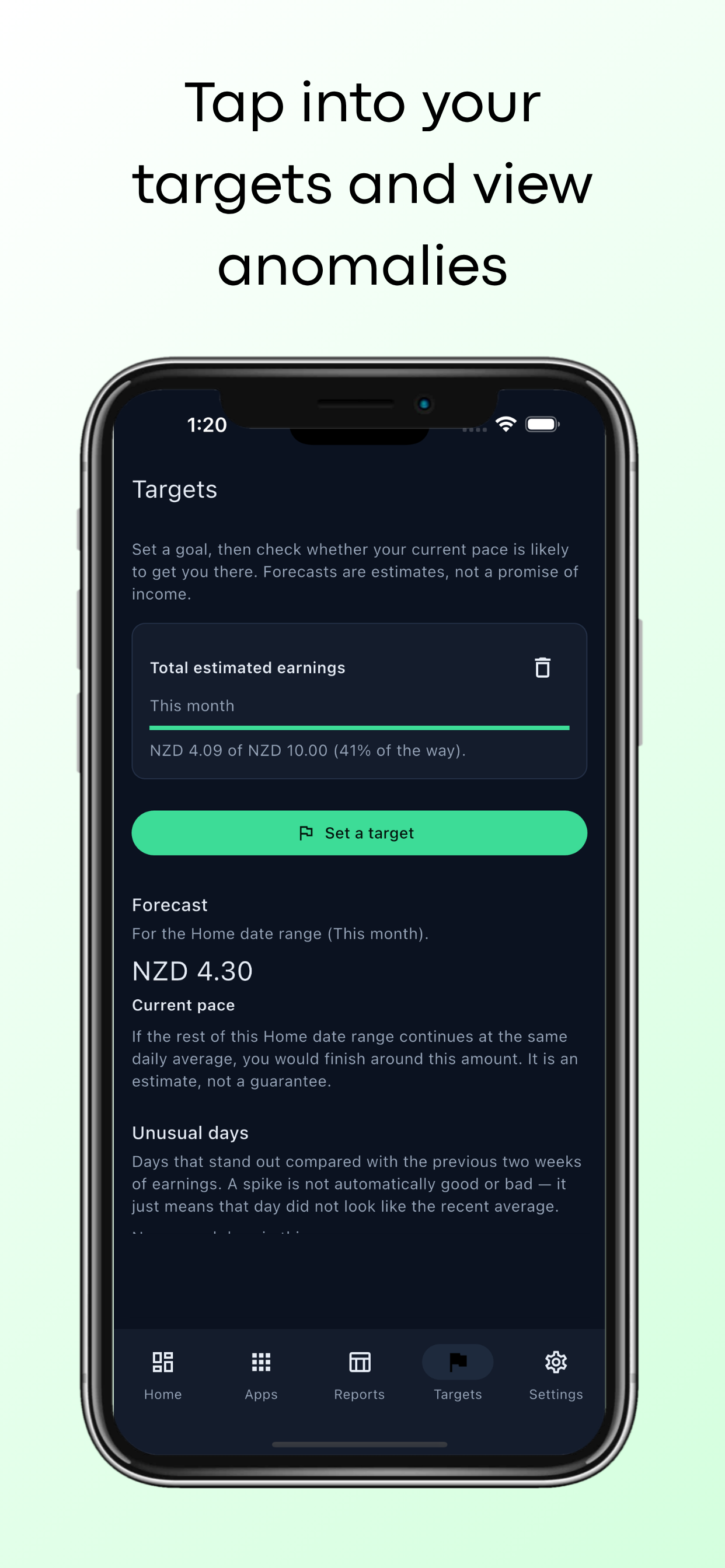 Revenue Tap earnings dashboard phone screenshot 4